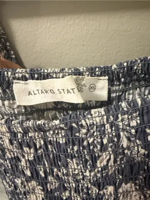 Altar’d State Floral Smocked Mini Dress – Size XS thumbnail 6