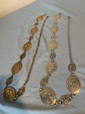 Gold & Silver metal belts thumbnail 2