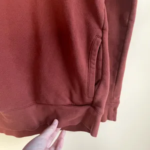 Banana Republic rust coral hoodie women's size large front pockets cotton‎ flaw thumbnail 3