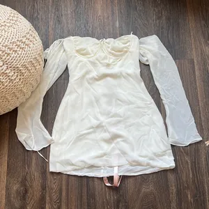 House of CB BABY DOLL DRESS IN IVORY thumbnail 2