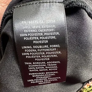 Floreat Black Sheer Floral Blouse Size 4 thumbnail 12