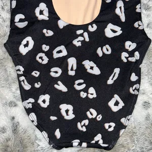 Onzie 🆕 NWOT | High Leg One Piece Swimsuit | Black White Leopard | S/M thumbnail 13