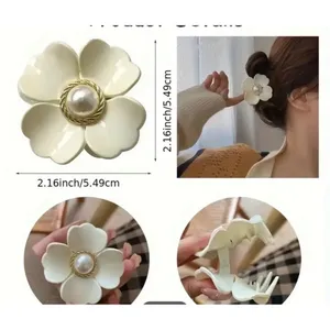 Women 3 Unbranded Hair Accessories One Size White Gold thumbnail 3