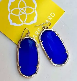 Kendra Scott Danielle Earrings Cobalt thumbnail 1