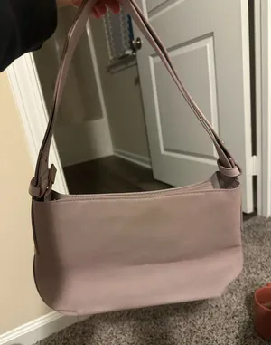 Oriflame Sweden Mauve Vegan Leather Shoulder Baguette Bag thumbnail 1
