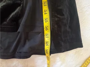 Lulus Lavish Style Black Velvet Mesh One-Shoulder Maxi Dress Size Medium Formal thumbnail 8
