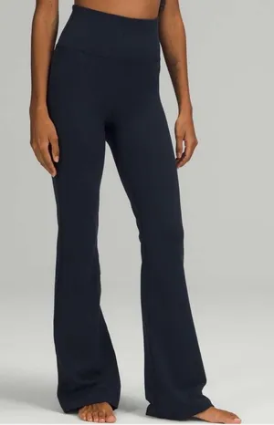 Lululemon Groove Super-High-Rise Flared Pant Nulu™ True Navy 2 thumbnail 1