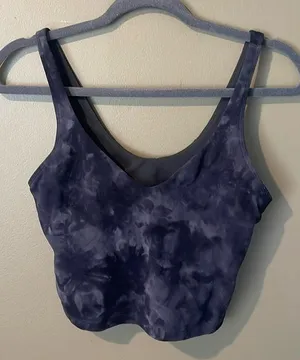 Lululemon Tie Dyed Grey Align Tank Top Size 8 thumbnail 1