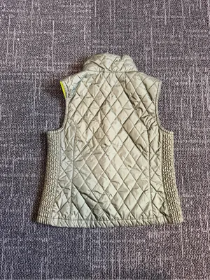 Vintage Nike Silver Tag Quilted Faux Fur Collar Zip-Up Vest Large thumbnail 5