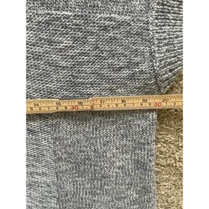 Ann Taylor Loft Women's Short Sleeve Blue White Rayon Blend Soft Sweater Large M thumbnail 10