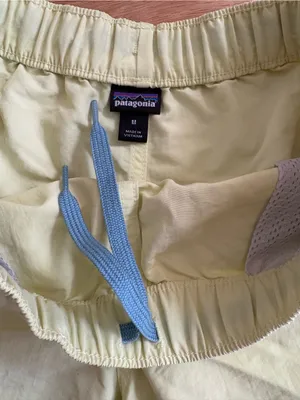 Patagonia Light Yellow Women's Athletic Shorts thumbnail 5