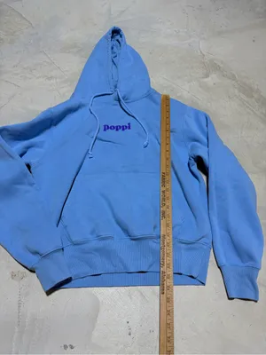 Poppi target Blue Pullover Hoodie medium thumbnail 3