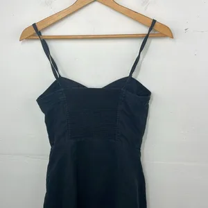 Aritzia Wilfred Dress Black Ducharme Linen Mini Coastal Whimsy Western size 0 thumbnail 9
