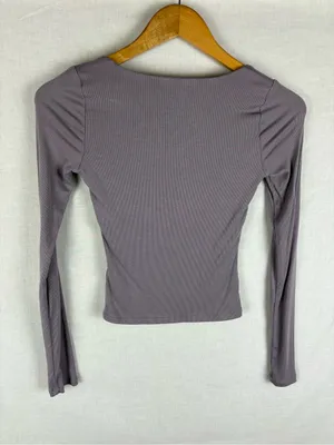 Aritzia Sunday Best Lula Long Sleeve Lilac Size XS thumbnail 4
