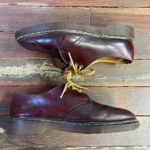 Rare 80’s DR. MARTENS Made in England 3-eye Brown Oxfords AW 1484 - M 9, W 10 thumbnail 7