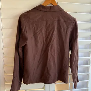Chloe Brown button up top sz 40 (S) thumbnail 3