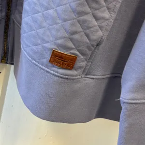 L.L. Bean Quilted Full Zip Sweatshirt Jacket Blue 2X Plus 515674 Deep Lake Soft thumbnail 6