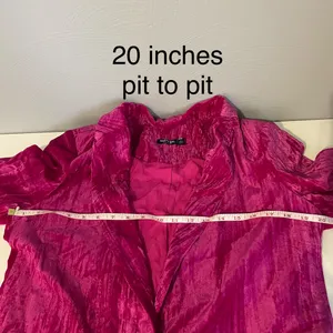 Nasty Gal Fuchsia Crushed Velvet Oversized Blazer - Pink thumbnail 8