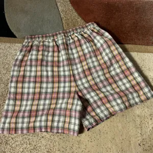 Fashion Bug Granola Plaid‎ Casual Shorts Womens M Multi-Color Elastic Cotton thumbnail 5