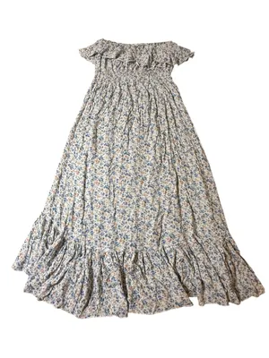 Elan Floral Off Shoulder Ruffle Tiered Maxi Dress Large thumbnail 4