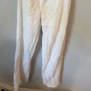 SNDYS Revolve White Jumpsuit Open Front Wide Leg Small 100% Cotton #1000 thumbnail 5
