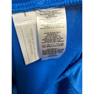 Loft Beach Womens Royal Blue‎ Wide Leg Jumpsuit Tie Strap Surplice V-Neck M NEW thumbnail 4