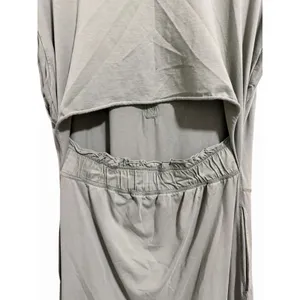Free People Algues Marines Short Sleeve Hot Shot V-Neck Cut-Out‎ Back Jumpsuit S thumbnail 9