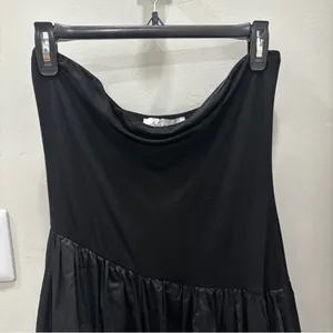 Petal & Pup Annalyse Strapless Bubble Hem Midi Dress Asymmetrical Bodice Size M thumbnail 6