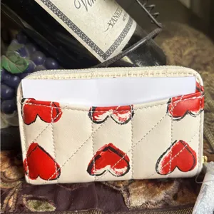 Authentic Coach 1941 Nappa leather Heart zip around 3 compartments wallet. thumbnail 5