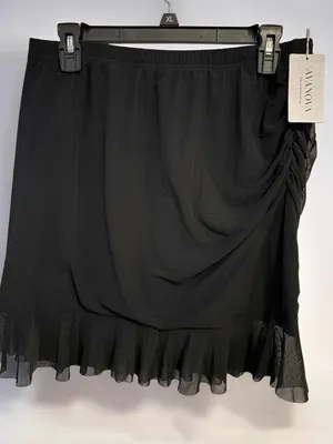 Black Ruffled Tiered Mini Skirt - Women thumbnail 1