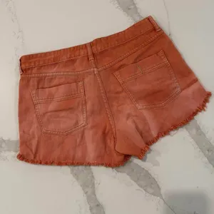 Free People Raw Hem CutOff Denim Jean Shorts Womens 30 Faded Burnt Orange Summer thumbnail 5
