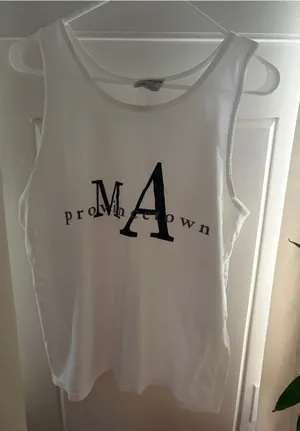 Provincetown MA Massachusetts White Tank Top Size M thumbnail 1