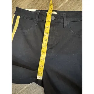 L'agence Margot Gold Stripe Skinny Jeans 27 Black Denim Pants thumbnail 11