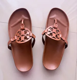 Tory Burch Tan Leather Sandals brown size 9 thumbnail 1