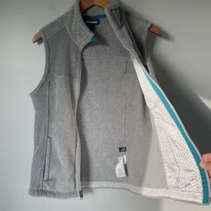 Patagonia Re-Tool Sherpa Fleece Vest Outerwear Gray Blue Women's Size Medium thumbnail 5