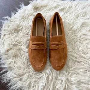 NWOB Italian Suede Penny Loafer Quince Size US 6 thumbnail 3