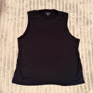 Fabletics Womens XL Black Muscle Tank Top Athletic Sleeveless Gym Shirt thumbnail 2