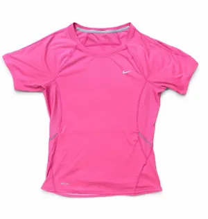 Nike Pink Short Sleeve Dri-FIT Athletic Tee thumbnail 1