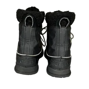 SOREL Explorer Carnival Boots Black/Sea‎ Salt Women’s Size 8.5 thumbnail 4