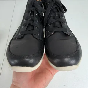 Vionic 9.5 Shawna High Top Sneaker Black Leather Weather Resistant Boot TVW5438 thumbnail 10