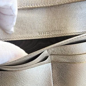 Gucci Abbey D-Ring Long Wallet GG‎ Monogram Canvas Metallic Gold thumbnail 5