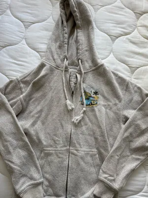 Zip Up Hoodie Gray Size M thumbnail 1