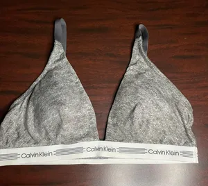 Calvin Klein Grey Bra Size Large thumbnail 1