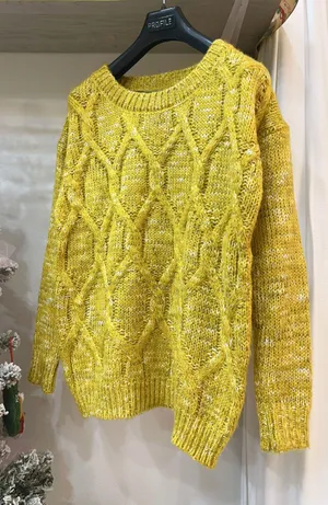 beautiful yellow sweater thumbnail 1