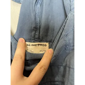 Free People We The Free Felix Tapered Overalls Blue Size XS NWOT $148 retail thumbnail 9