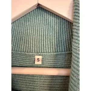 Amazon mint green ribbed cowl neck oversized tunic sweater small thumbnail 3