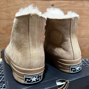 Converse Women's Tan and Brown Trainers thumbnail 5