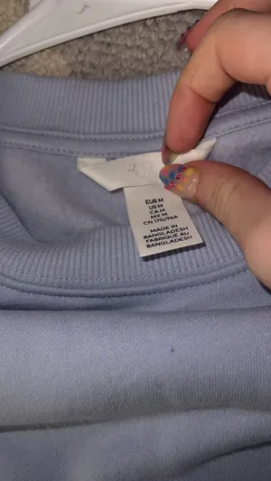 Light blue H&M sweatshirt  thumbnail 2