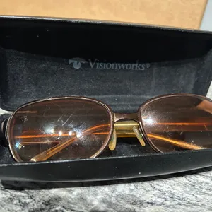 Nine West Brown Oval Sunglasses with Gradient Lenses thumbnail 8