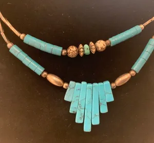 Vintage Navajo Turquoise Necklace thumbnail 1